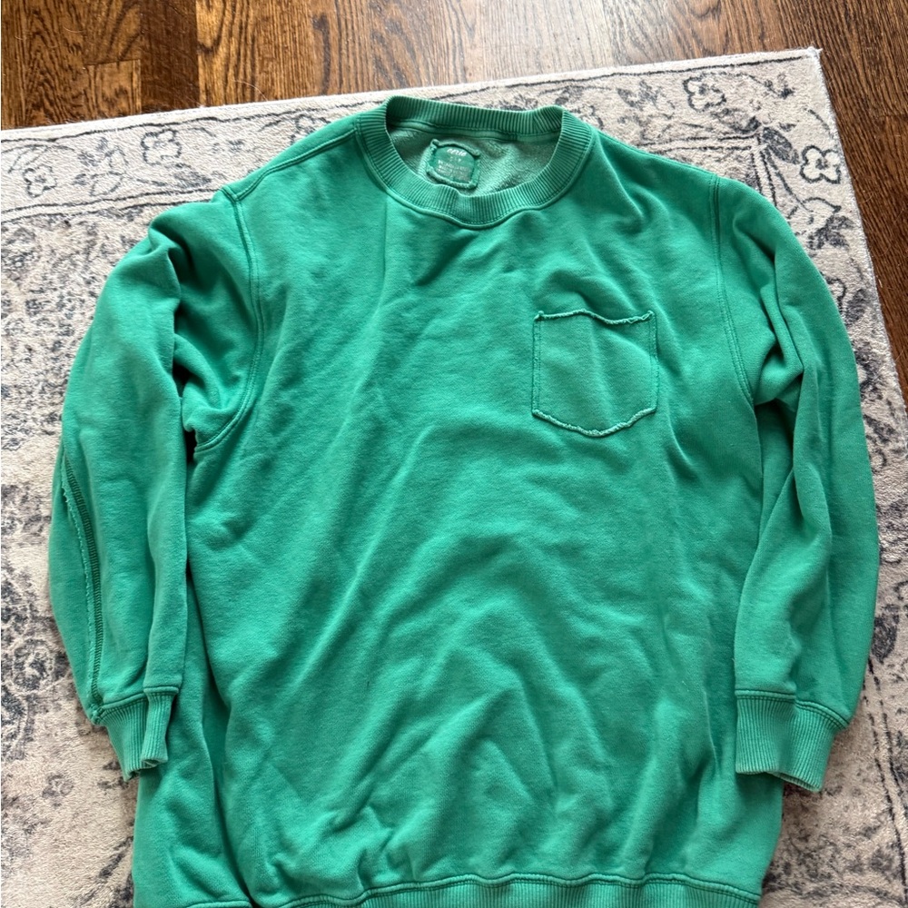 Aerie Women's Green Crewneck Sweatshirt